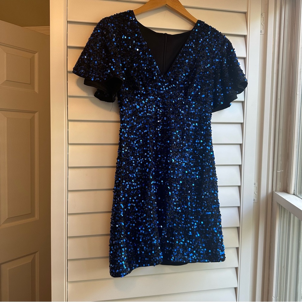 Blue SHEIN Sequin Dress